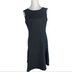 Ava & Aiden Women's NWT Black Fit & Flare Sleeveless Minimalist Work Dress 6/C34